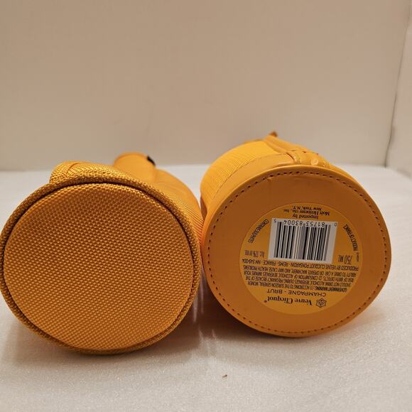 Veuve Clicquot Insulated Champagne Neoprene Jackets 750ml Orange Set of 2 - Picture 7 of 11